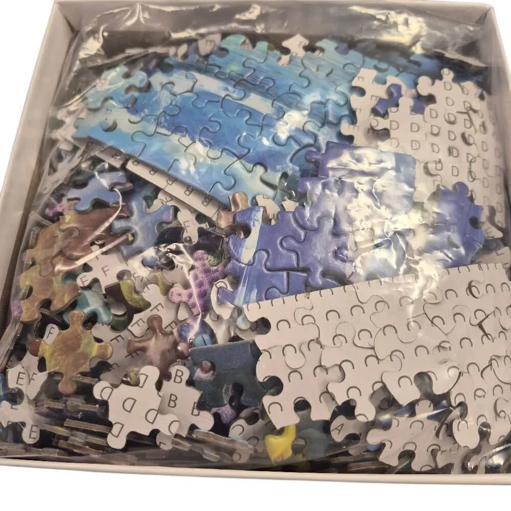 Neon Party SeaWorld Dolphins Underwater 1000 pc Jigsaw Puzzle